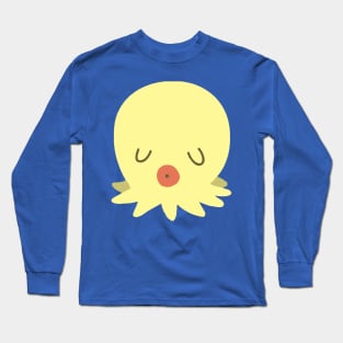 Yellow Octopus with Kissy Lips Long Sleeve T-Shirt